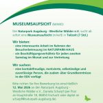 Stellenausschreibung Museumsaufsicht